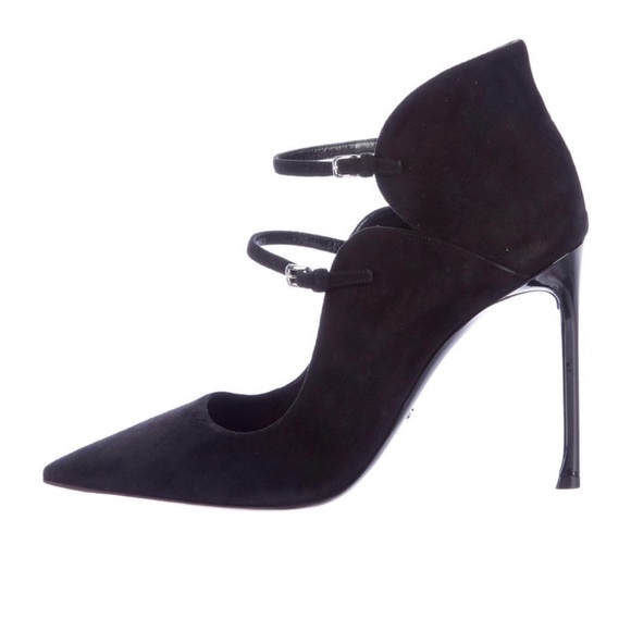 Dior Petale Suede Heels in Black with All Original Packaging and Box - Picture 2 of 8